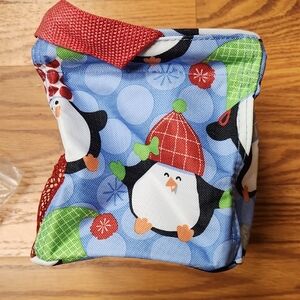 Thirty-One Penguin Party Print Kids Bag - Red and Blue